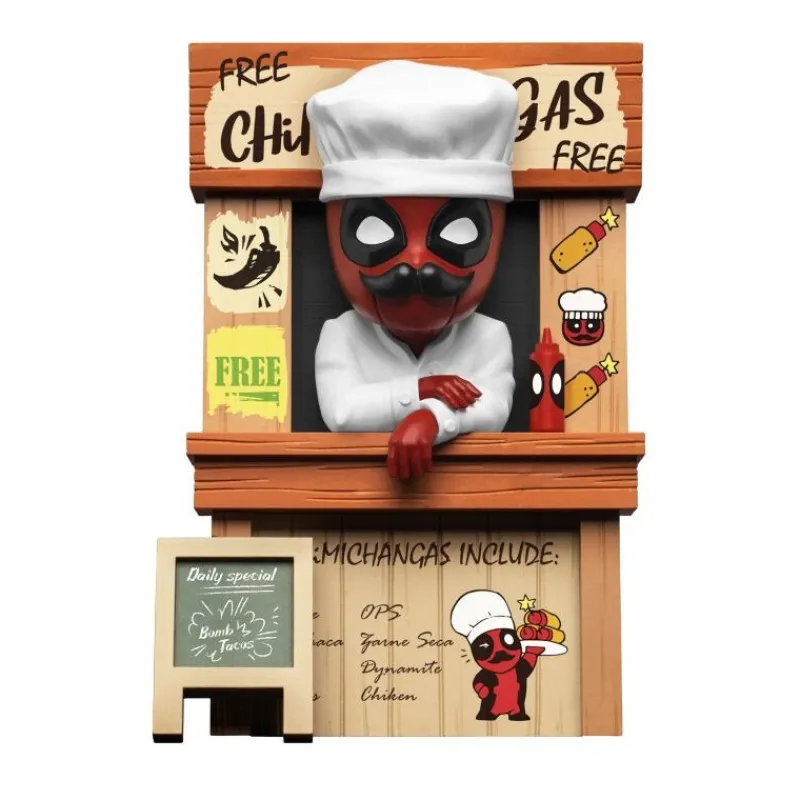 Discount Figura La tienda de Chimichangas de Deadpool 10cm Superhéroes Marvel|Coleccionismo Marvel