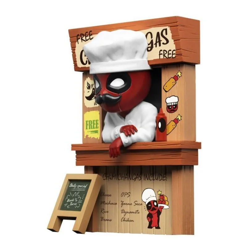Discount Figura La tienda de Chimichangas de Deadpool 10cm Superhéroes Marvel|Coleccionismo Marvel
