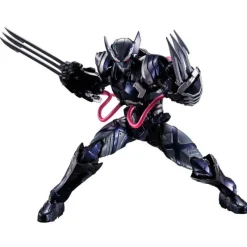 Bandai Superhéroes Marvel|Coleccionismo Marvel^Figura Lobezno Venom simbionte Tech-On