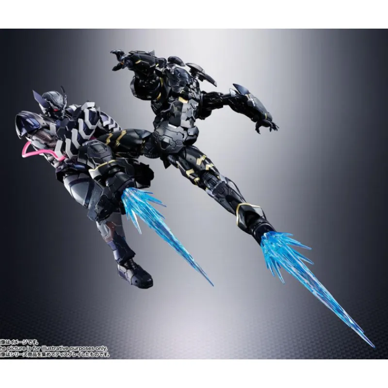 Bandai Superhéroes Marvel|Coleccionismo Marvel^Figura Lobezno Venom simbionte Tech-On