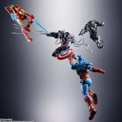 Bandai Superhéroes Marvel|Coleccionismo Marvel^Figura Lobezno Venom simbionte Tech-On