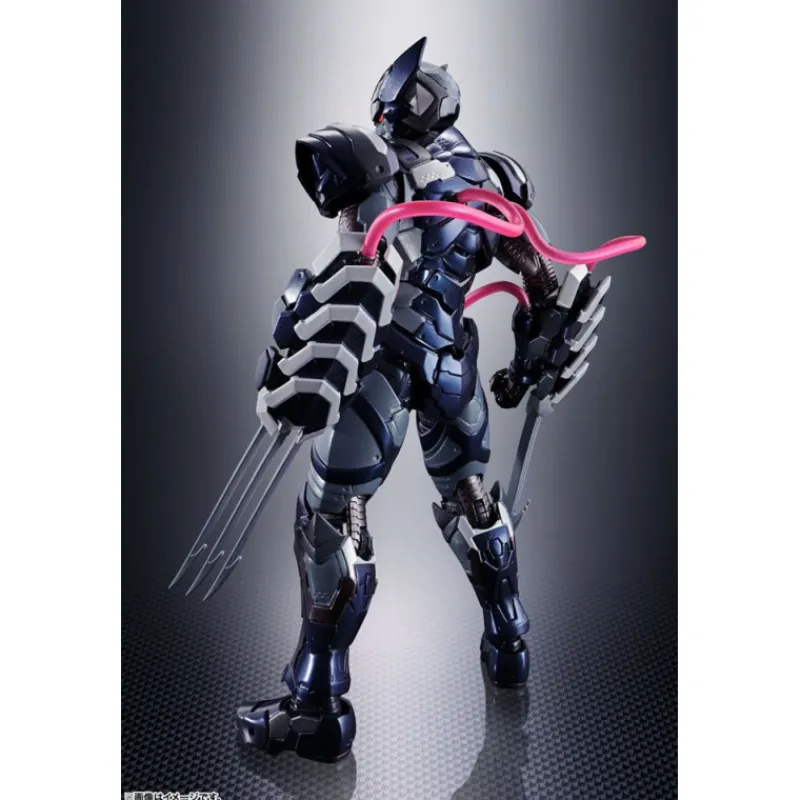Bandai Superhéroes Marvel|Coleccionismo Marvel^Figura Lobezno Venom simbionte Tech-On