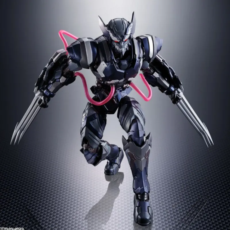 Bandai Superhéroes Marvel|Coleccionismo Marvel^Figura Lobezno Venom simbionte Tech-On