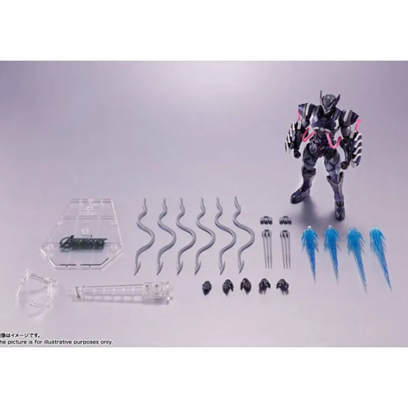 Bandai Superhéroes Marvel|Coleccionismo Marvel^Figura Lobezno Venom simbionte Tech-On