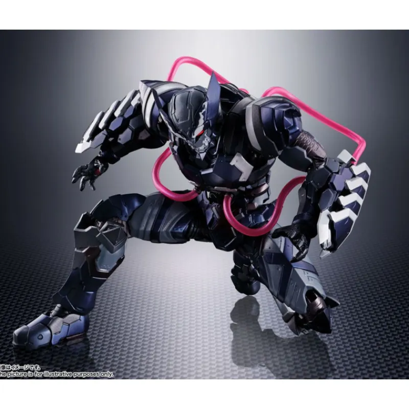 Bandai Superhéroes Marvel|Coleccionismo Marvel^Figura Lobezno Venom simbionte Tech-On