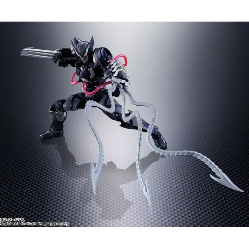 Bandai Superhéroes Marvel|Coleccionismo Marvel^Figura Lobezno Venom simbionte Tech-On