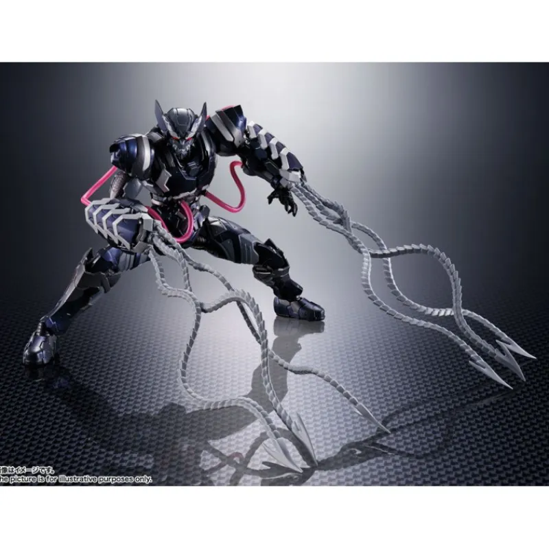 Bandai Superhéroes Marvel|Coleccionismo Marvel^Figura Lobezno Venom simbionte Tech-On