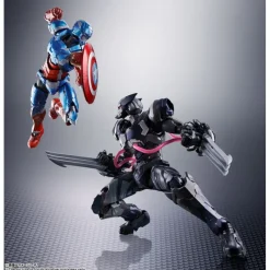 Bandai Superhéroes Marvel|Coleccionismo Marvel^Figura Lobezno Venom simbionte Tech-On