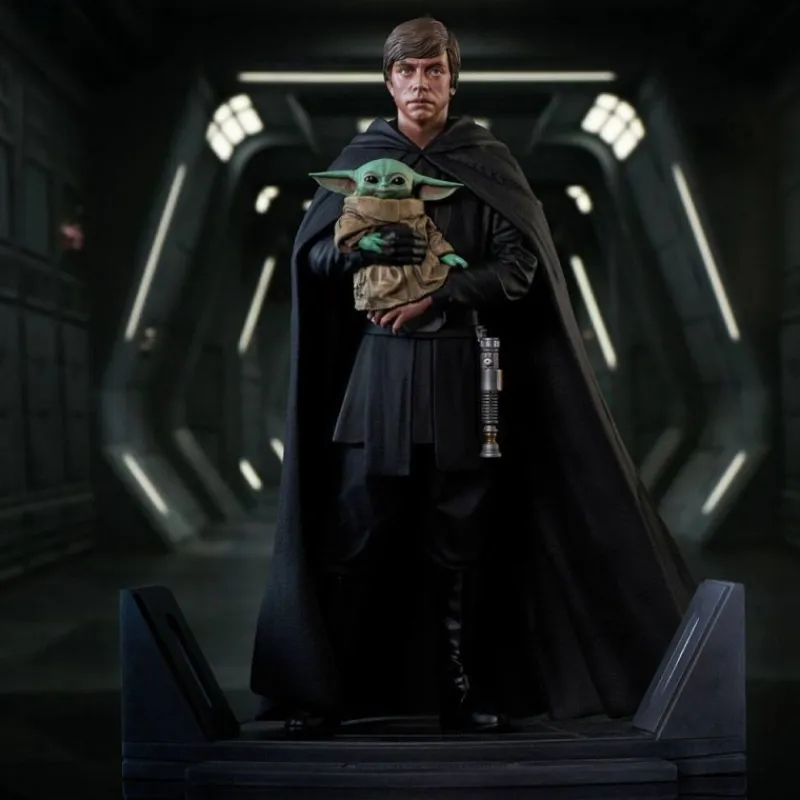 Hot Figura Luke Skywalker y Grogu The Mandalorian Replicas Y Coleccionismo Star Wars