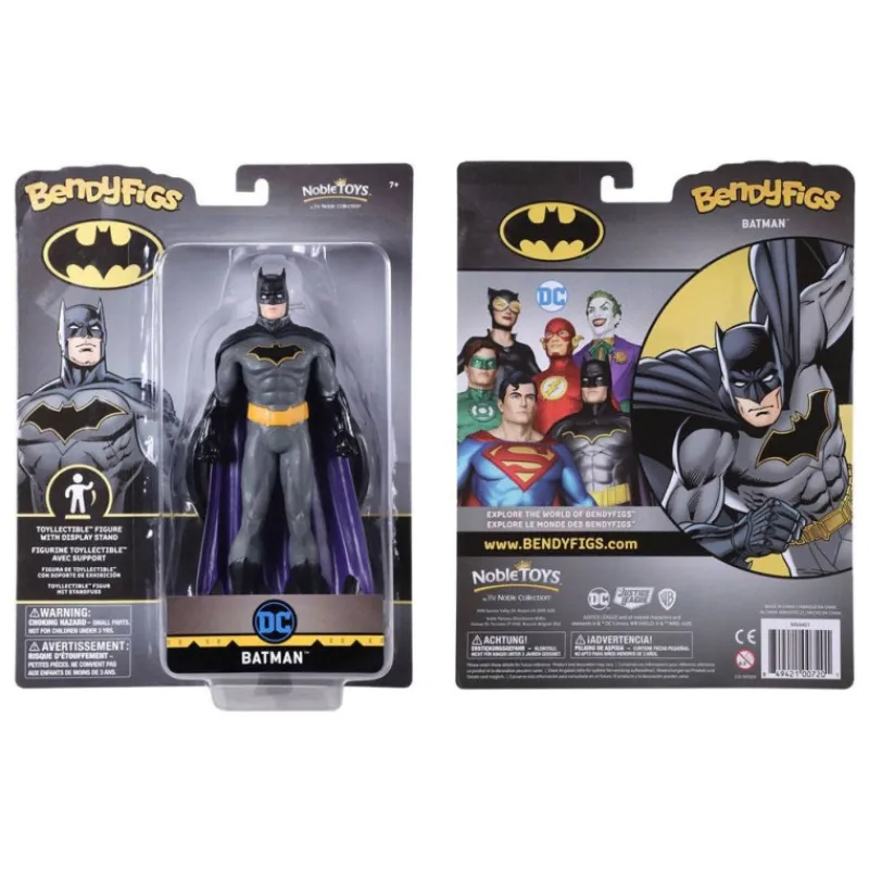 The Noble Collection Regalos De Superhéroes Dc|Figuras Dc^Figura maleable Batman Bendyfigs 17 cm