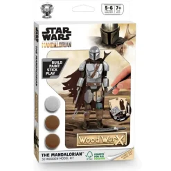 Wood Worx The Mandalorian|Replicas Y Coleccionismo Star Wars ^Figura Maqueta Mando The Mandalorian Star Wars