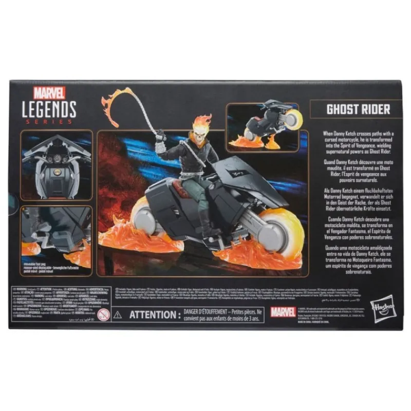 New Figura Marvel Legends Ghost Rider con motaza 15 cm Superhéroes Marvel
