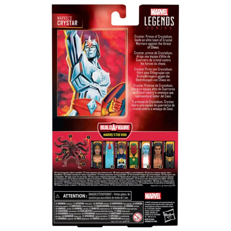 Hasbro Coleccionismo Marvel^Figura Marvel Legends Marvel'S Crystar (Baf: Marvel'S The Void) 15 Cm