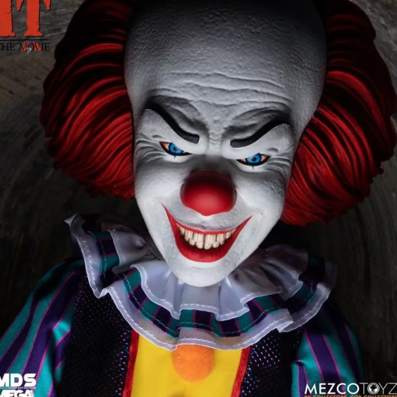 Mezco Toys Pennywise It Y Stephen King |Coleccionismo De Miedo Y Terror^Figura MDS Deluxe Pennywise 38 cm -