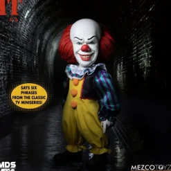 Mezco Toys Pennywise It Y Stephen King |Coleccionismo De Miedo Y Terror^Figura MDS Deluxe Pennywise 38 cm -