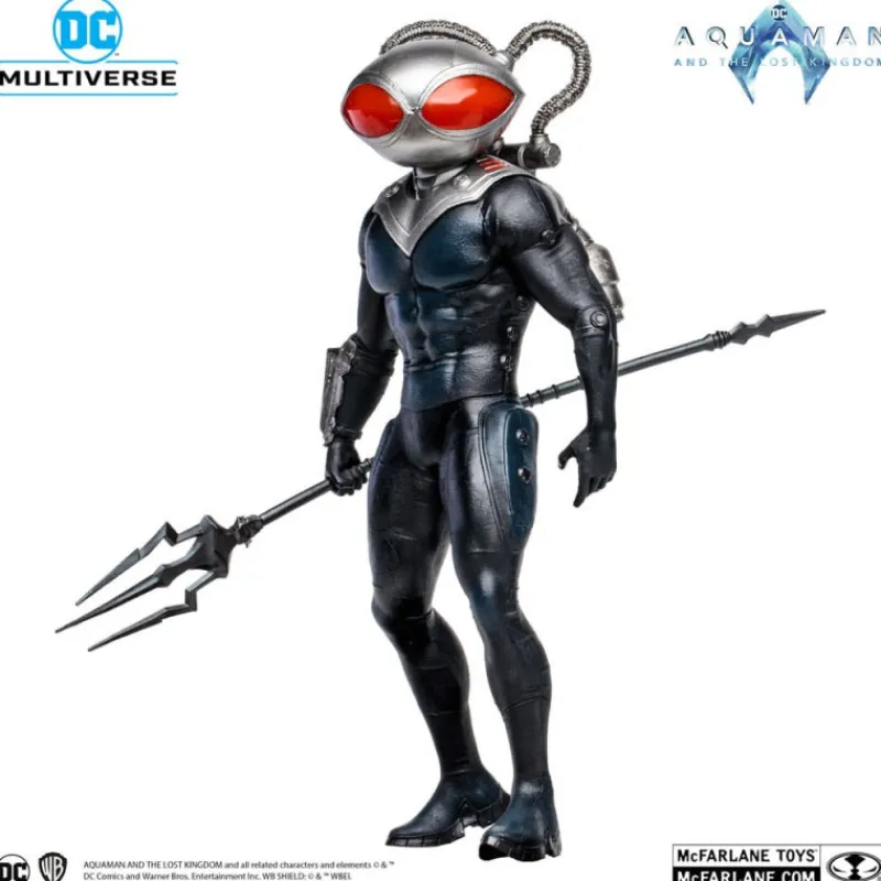 New Figura Megafig Dc Multiverse Black Manta 30 Cm Aquaman y El Reino Perdido Figuras Dc