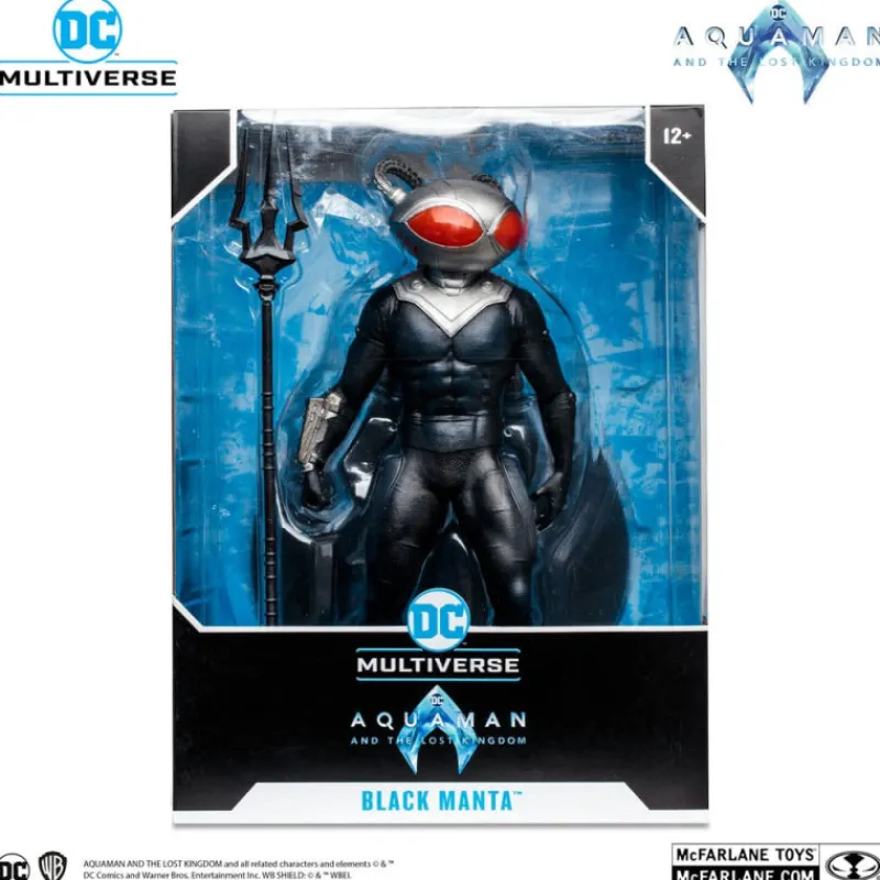 New Figura Megafig Dc Multiverse Black Manta 30 Cm Aquaman y El Reino Perdido Figuras Dc
