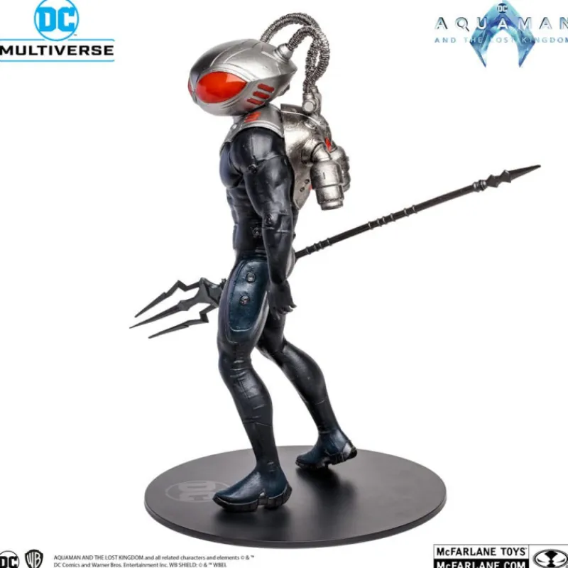 New Figura Megafig Dc Multiverse Black Manta 30 Cm Aquaman y El Reino Perdido Figuras Dc