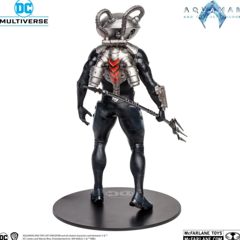 New Figura Megafig Dc Multiverse Black Manta 30 Cm Aquaman y El Reino Perdido Figuras Dc