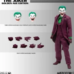 Fabricante provisional Regalos De Villanos Dc|Figuras Dc^Figura Mezco Toyz DC Universe One:12 The Joker Golden Age Edition