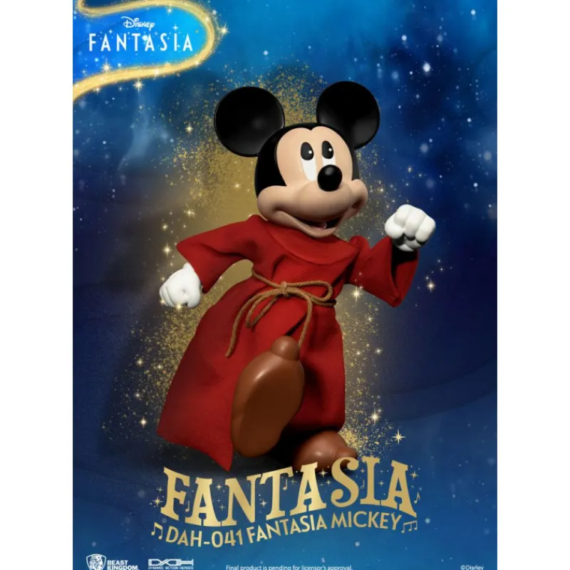 Beast Kingdom Películas Y Personajes De Disney ·Mickey & Minnie|Figuras Disney De Colección ^Figura Mickey Mouse Fantasía Dynamic 8ction Heroes 21 cm