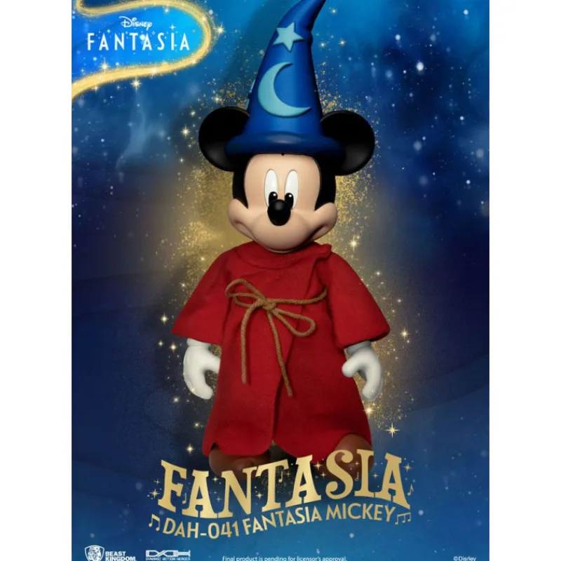 Beast Kingdom Películas Y Personajes De Disney ·Mickey & Minnie|Figuras Disney De Colección ^Figura Mickey Mouse Fantasía Dynamic 8ction Heroes 21 cm