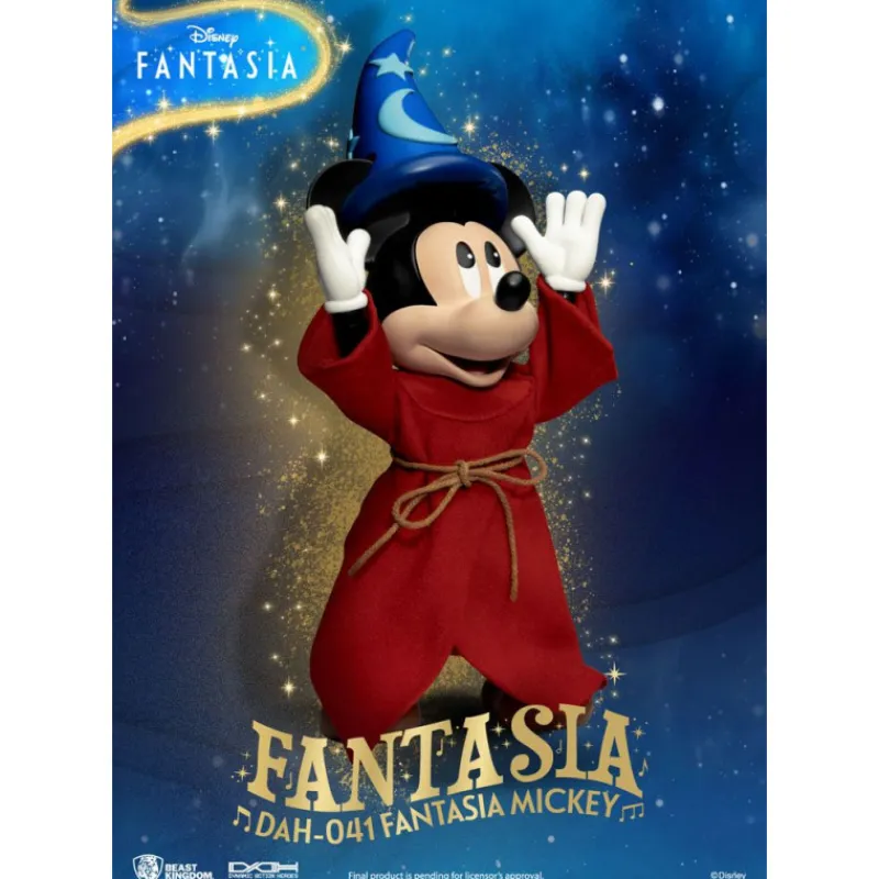 Beast Kingdom Películas Y Personajes De Disney ·Mickey & Minnie|Figuras Disney De Colección ^Figura Mickey Mouse Fantasía Dynamic 8ction Heroes 21 cm
