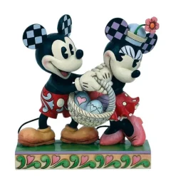 Enesco Películas Y Personajes De Disney ·Mickey & Minnie|Figuras Disney De Colección ^Figura Mickey y Minnie Pascua Jim Shore