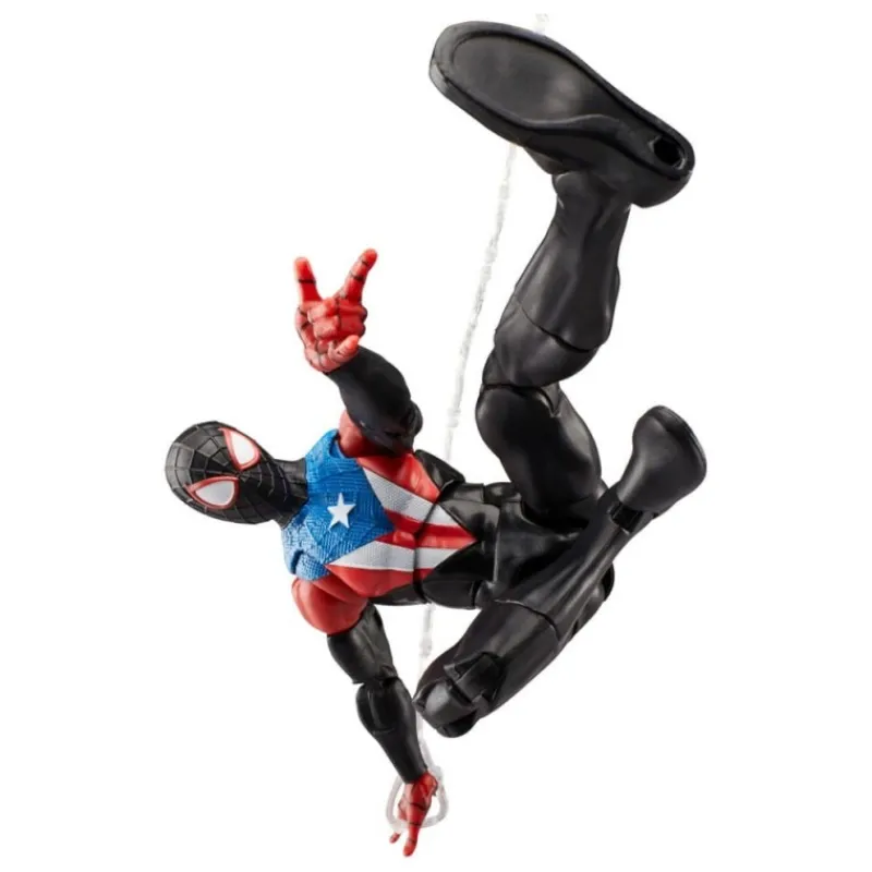 Hasbro Superhéroes Marvel|Coleccionismo Marvel^Figura Miles Morales Spider-Man 2 Boricua Suit Marvel Legends