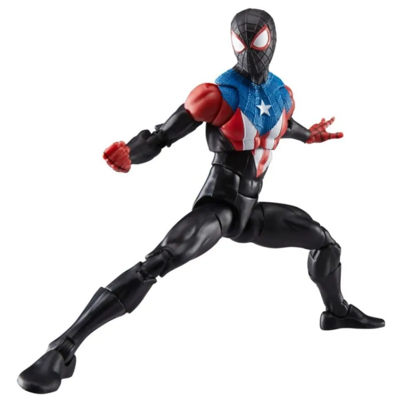 Hasbro Superhéroes Marvel|Coleccionismo Marvel^Figura Miles Morales Spider-Man 2 Boricua Suit Marvel Legends
