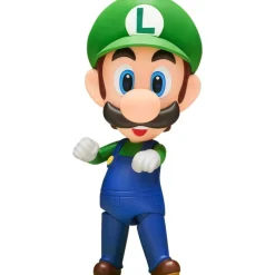 Good Smile Company Más Regalos De Super Mario |Hogar Super Mario^Figura Nendoroid de Luigi de Super Mario -