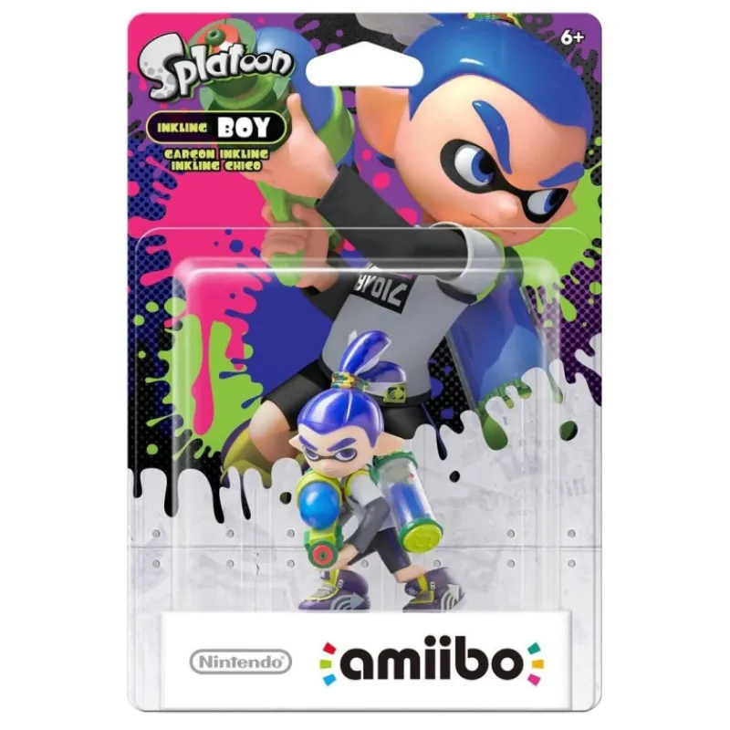 Mars Gaming Regalos Y Coleccionismo Para Gamers - Cosas De Videojuegos Míticos|Accesorios Nintendo Switch ^Figura Nintendo Amiibo Splatoon Ink Chico Azul
