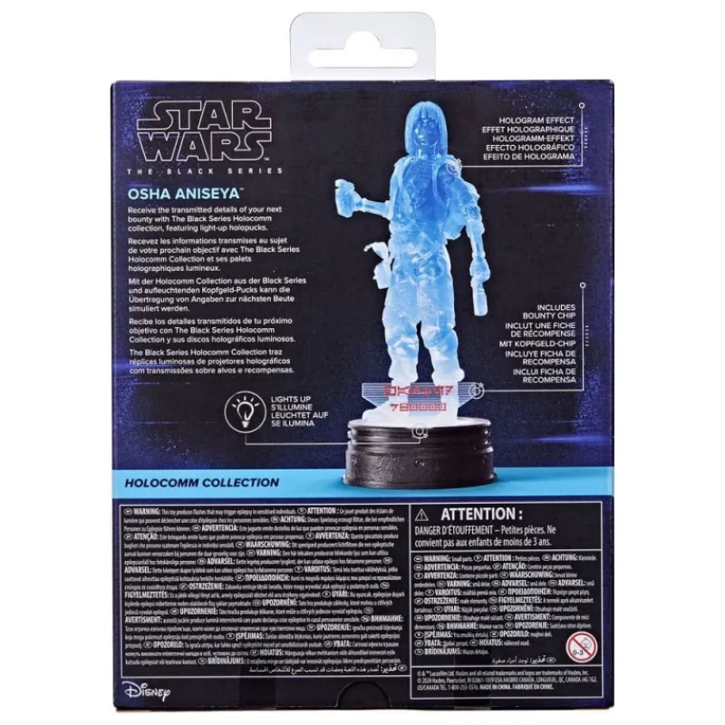 New Figura Osha Aniseya 15 cm - Star Wars Black Series Holocomm Collection Replicas Y Coleccionismo Star Wars