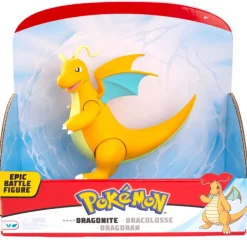 Jazwares Más Regalos De Pokemon|Regalos Y Coleccionismo Para Gamers - Cosas De Videojuegos Míticos^Figura Pokémon Dragonite 30 cm Epic