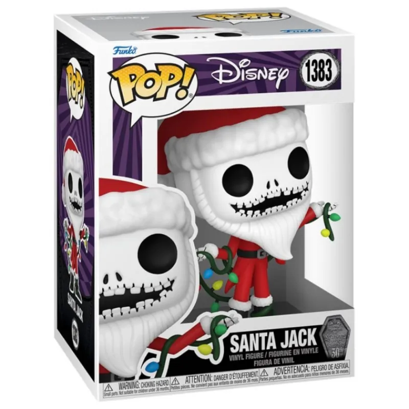 Funko Pesadilla Antes De Navidad^Figura POP! Disney Santa Jack Pesadilla antes de Navidad 9 cm