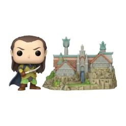 Funko Figuras El Señor De Los Anillos ^Figura POP! Town Elrond & Rivendell 9 cm -