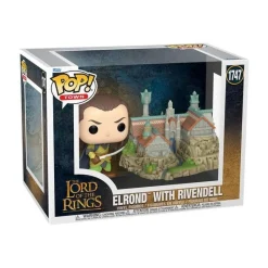 Funko Figuras El Señor De Los Anillos ^Figura POP! Town Elrond & Rivendell 9 cm -