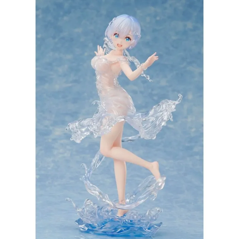 Design COCO Figuras^Figura Re:Zero Rem Vestido Aqua PVC 1/7 23 cm