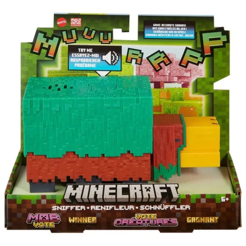 Mattel Minecraft^Figura Sniffer de Minecraft 8 cm con Sonidos
