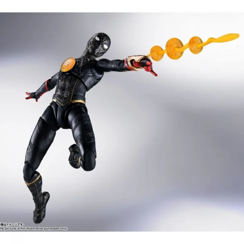 Fabricante provisional Superhéroes Marvel|Coleccionismo Marvel^Figura Spider-Man Black & Gold Suit Tamashii Nations