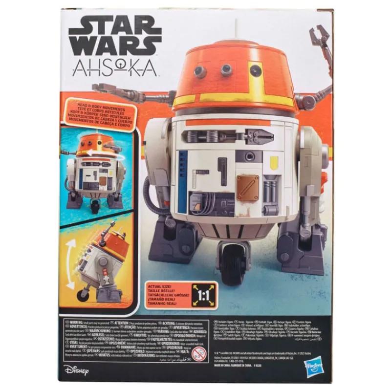 Hasbro Replicas Y Coleccionismo Star Wars ^Figura Star Wars: Ahsoka Electrónica Animatronic Chatter Back Chopper 19 Cm