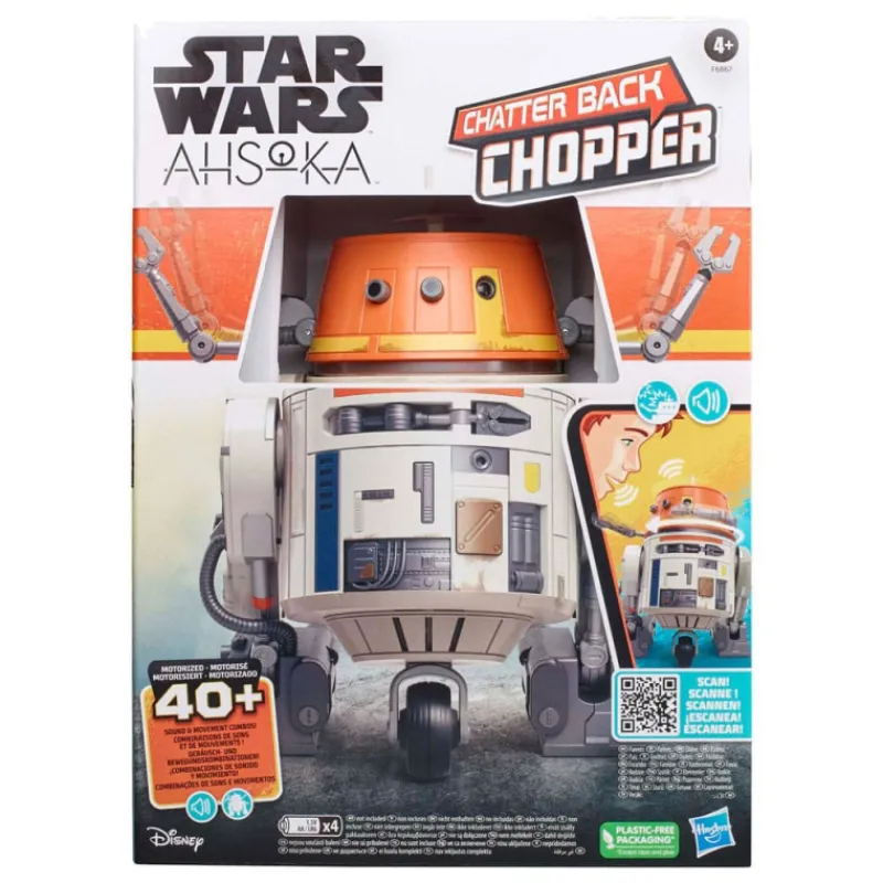 Hasbro Replicas Y Coleccionismo Star Wars ^Figura Star Wars: Ahsoka Electrónica Animatronic Chatter Back Chopper 19 Cm