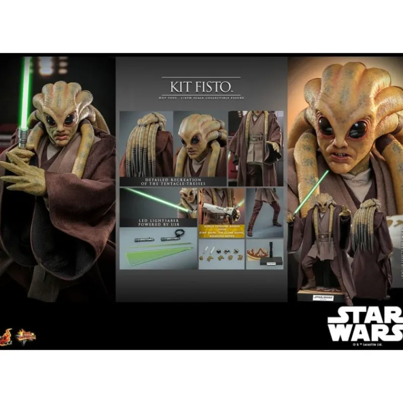 Online Figura Star Wars Movie Masterpiece Kit Fisto 32 cm Replicas Y Coleccionismo Star Wars