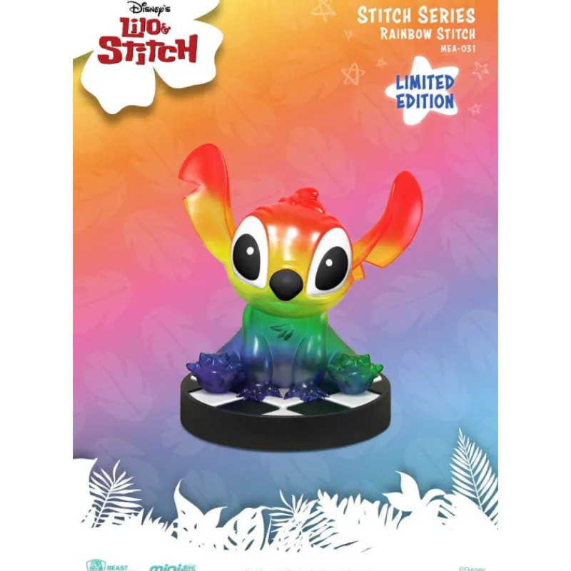 Beast Kingdom Películas Y Personajes De Disney ·Lilo Y Stitch|Figuras Disney De Colección ^Figura Stitch Arcoiris Mini Egg Attack 8 cm Ed. Limitada