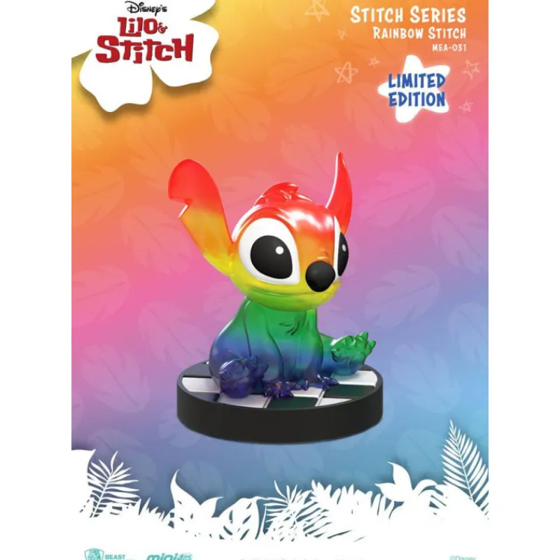 Beast Kingdom Películas Y Personajes De Disney ·Lilo Y Stitch|Figuras Disney De Colección ^Figura Stitch Arcoiris Mini Egg Attack 8 cm Ed. Limitada