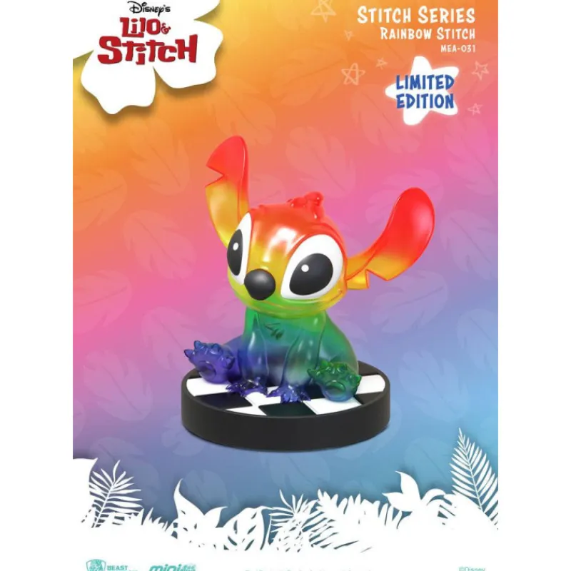 Beast Kingdom Películas Y Personajes De Disney ·Lilo Y Stitch|Figuras Disney De Colección ^Figura Stitch Arcoiris Mini Egg Attack 8 cm Ed. Limitada