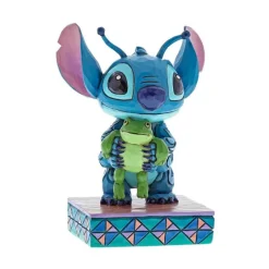 New Figura Stitch con Rana Jim Shore 12 cm Películas Y Personajes De Disney ·Lilo Y Stitch|Figuras Disney De Colección