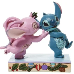 Figura Stitch y Angel con muérdago Disney Películas Y Personajes De Disney ·Lilo Y Stitch|Figuras Disney De Colección