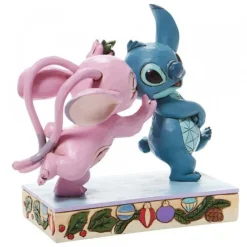 Figura Stitch y Angel con muérdago Disney Películas Y Personajes De Disney ·Lilo Y Stitch|Figuras Disney De Colección