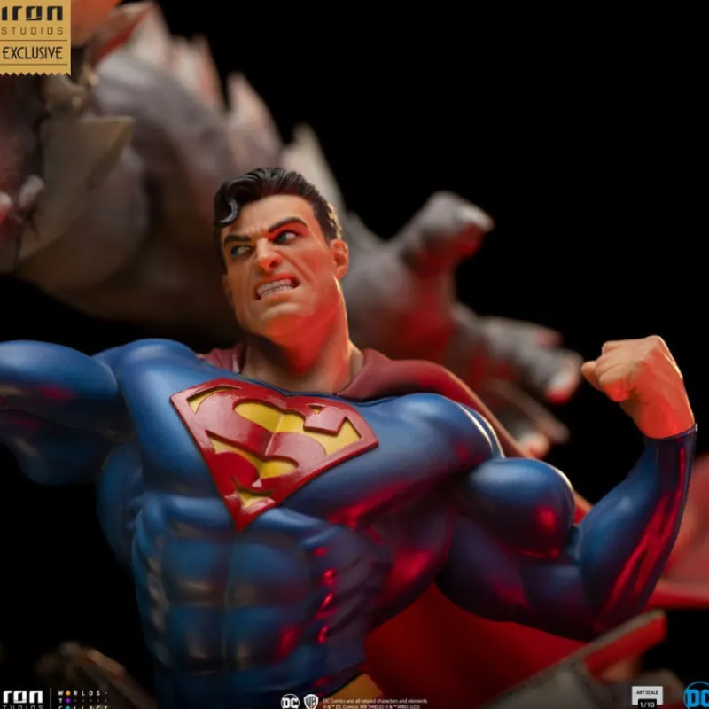 Iron Studios Figuras Dc^Figura Superman vs Doomsday – Estatua 1/10 BDS Art Scale de (30 cm)